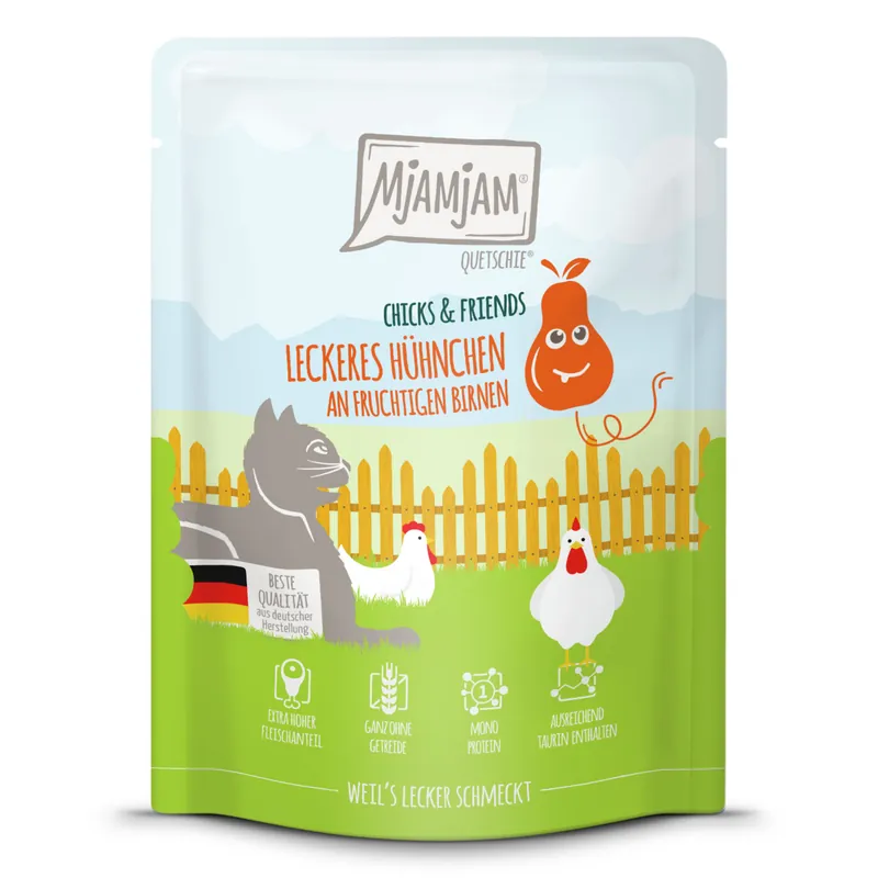 Top-Seller MJAMJAM Pouchbeutel Chicks & Friends Hühnchen mit Birnen 300 g